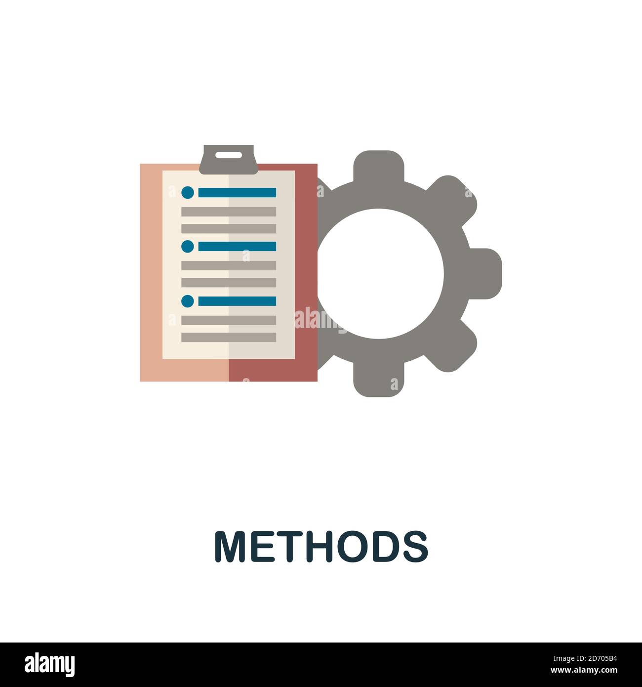 Icona metodi. Elemento semplice della raccolta di crescita aziendale. Icona dei metodi creativi per il web design, modelli, infografiche e altro ancora Illustrazione Vettoriale