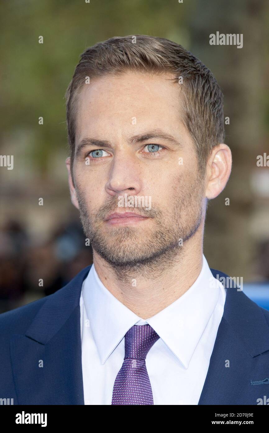 Paul Walker partecipa alla prima mondiale del Fast and the Furious 6, all'Empire Leicester Square di Londra. Foto Stock