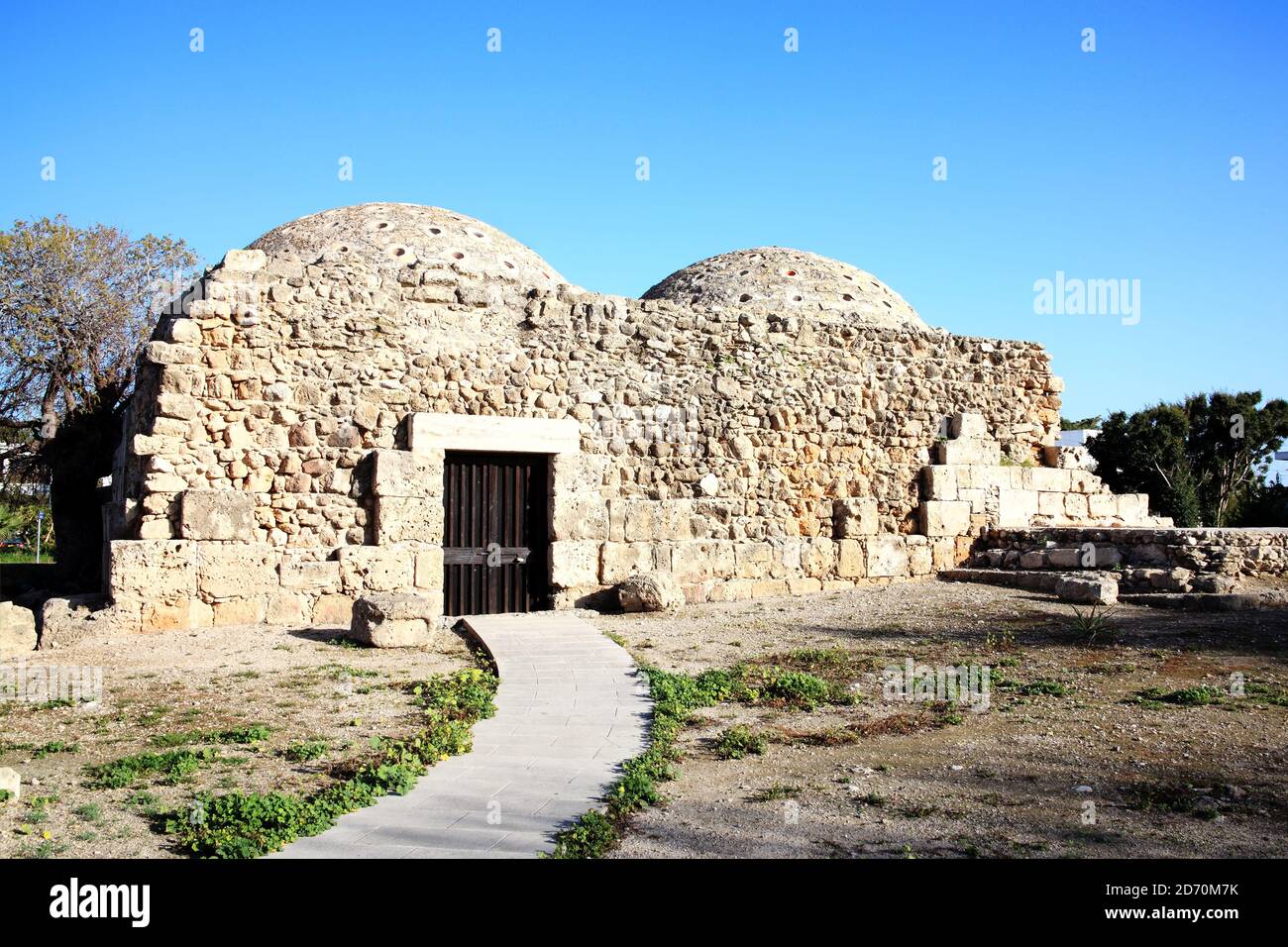 Bagni turchi ottomani medievali a Paphos Cipro che è un popolare destinazione turistica attrazione punto di riferimento Foto Stock
