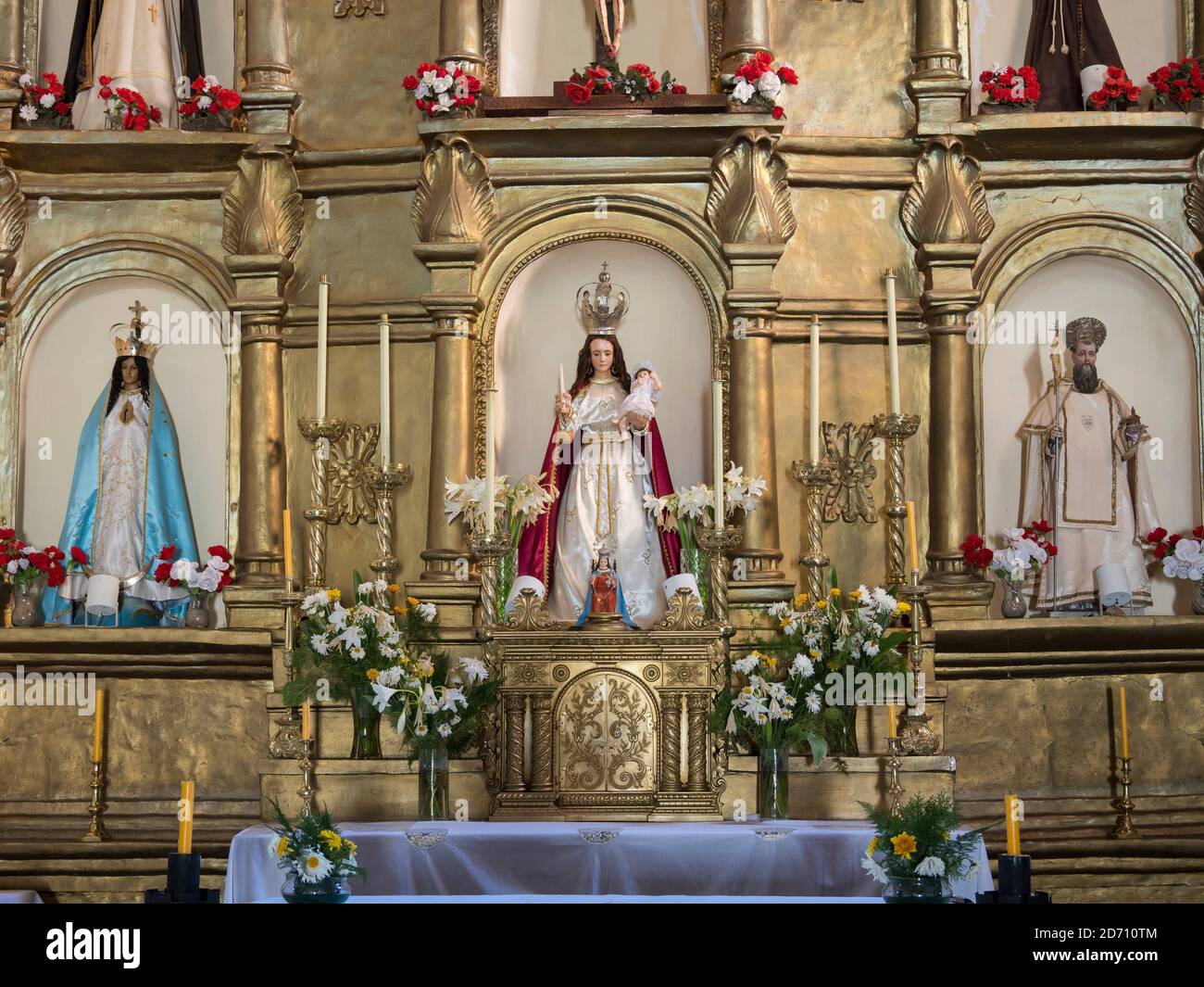 Iglesia San Pedro Nolasco de Molinos. Villaggio Molinos, la regione Valles Calchachies, provincia Salta. Sud America, Argentina, Cafayate, novembre Foto Stock