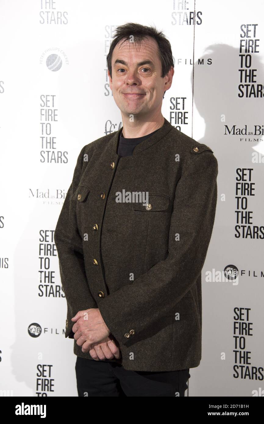 Kevin Eldon partecipa alla prima di Set Fire to the Stars, all'Ham Yard Hotel nel centro di Londra. Foto Stock