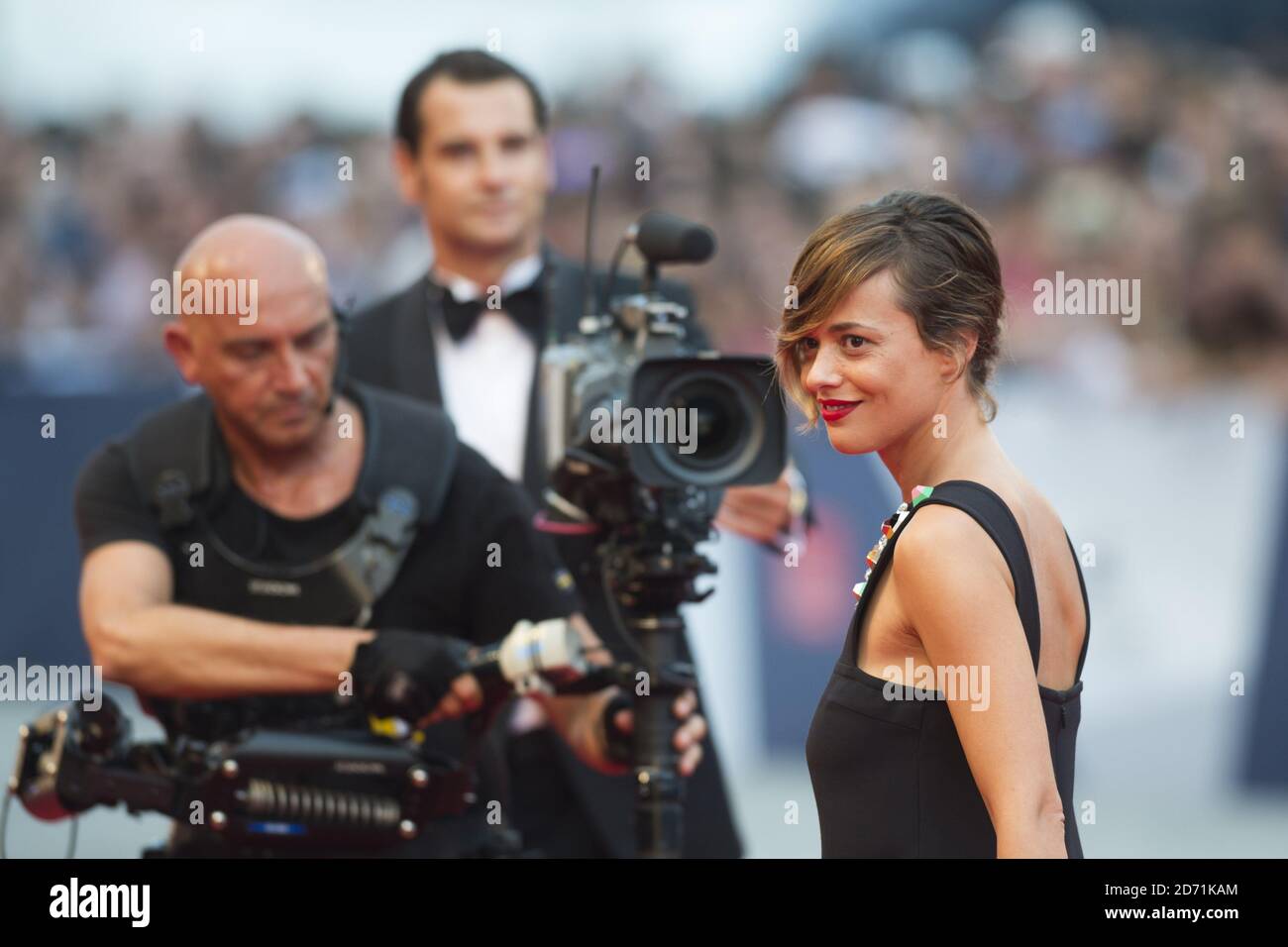 Valeria Bilello partecipa alla cerimonia di apertura del 72esimo Festival del Cinema di Venezia a Venezia. Foto Stock