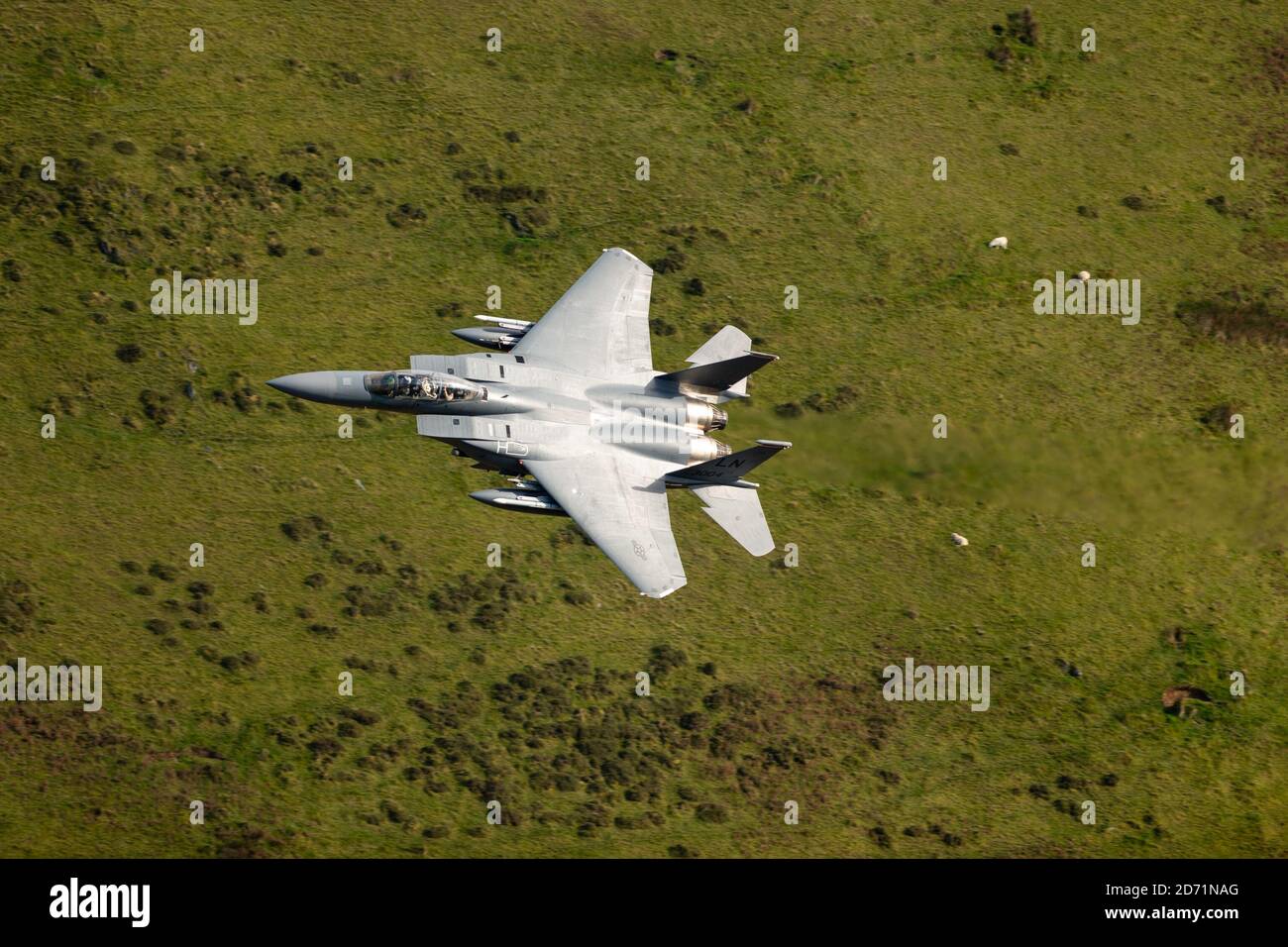 Mach loop F15 Eagle Foto Stock