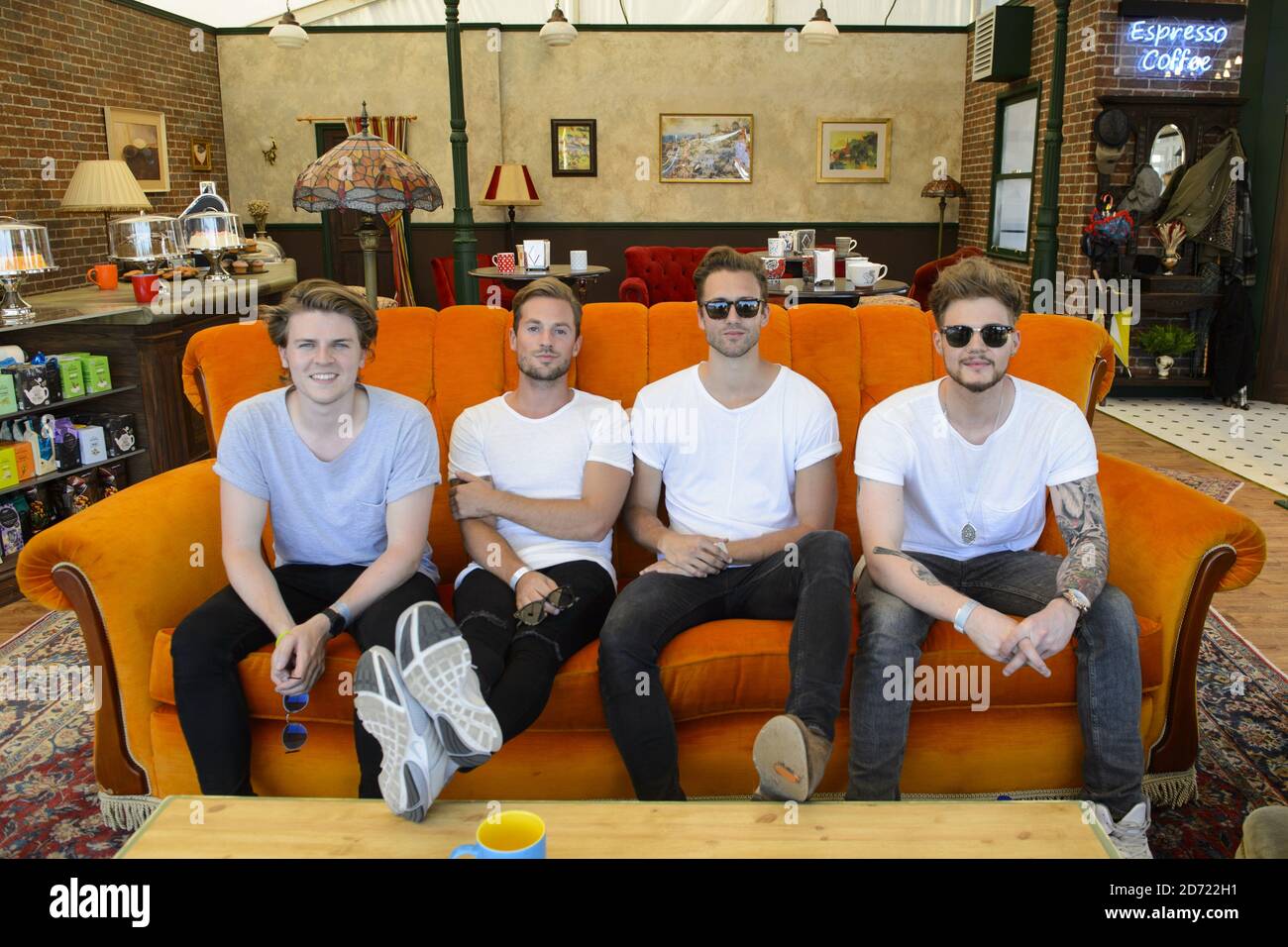 Lawson è stato raffigurato in Central Perks Coffee Shop presso il Comedy Centralâ€™s FriendsFest, a Haggerston Park, nella zona est di Londra. Data immagine: Martedì 23 agosto 2016. Il credito fotografico dovrebbe essere: Matt Crossick/ EMPICS Entertainment. Foto Stock