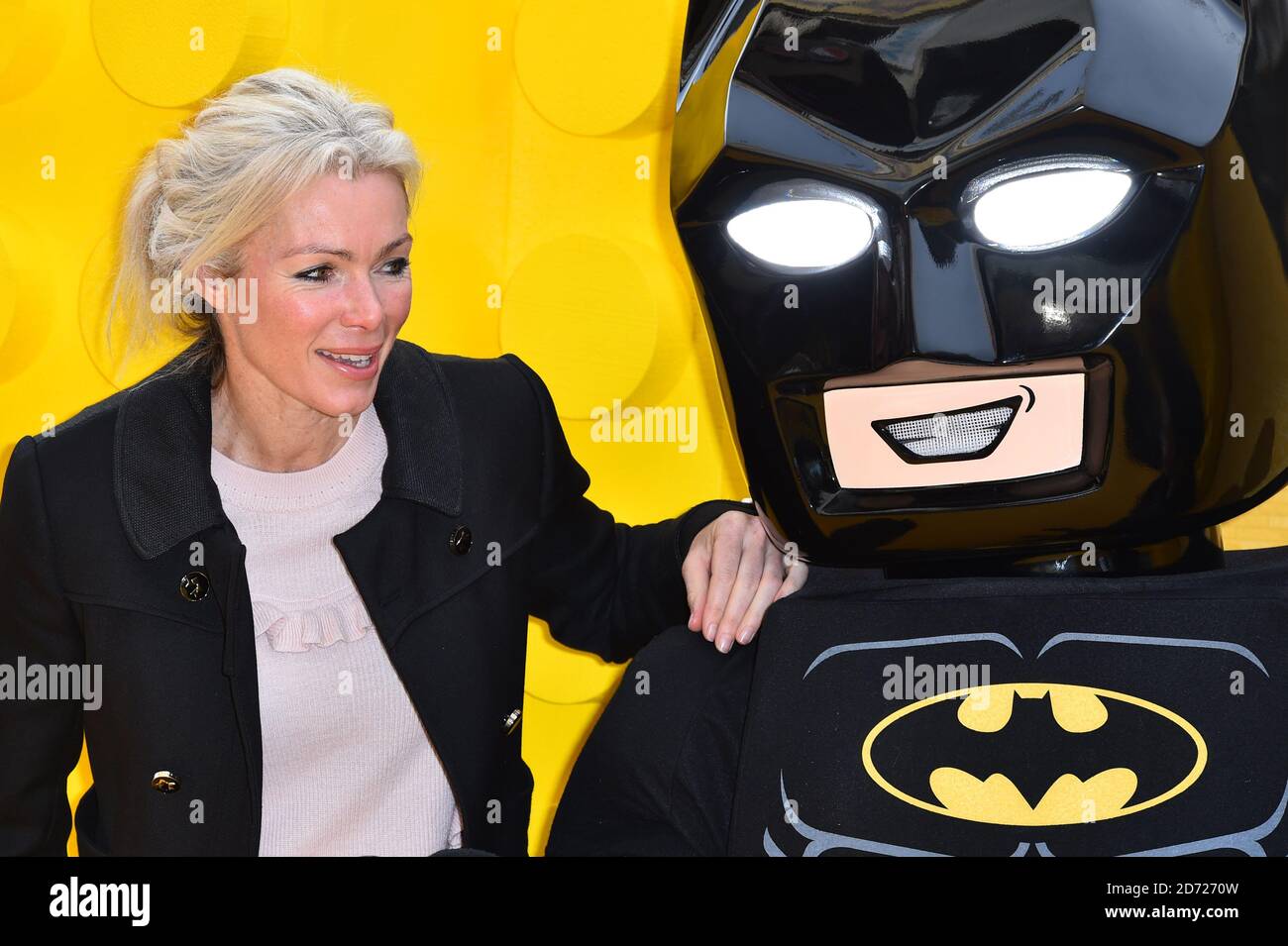 Nell McAndrew partecipa a una proiezione di gala del film Lego Batman, al cinema Empire di Leicester Square, Londra. Data immagine: Sabato 28 gennaio 2016. Il credito fotografico dovrebbe essere: Matt Crossick/ EMPICS Entertainment. Foto Stock