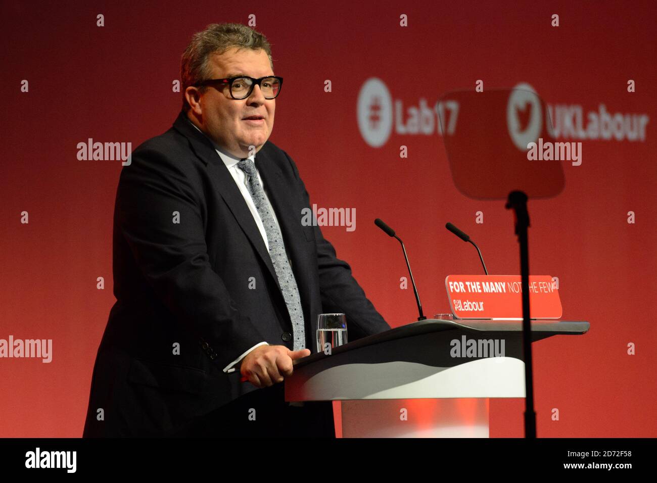 Il vice leader Tom Watson parla durante la conferenza del Partito laburista a Brighton. Data immagine: Martedì 26 settembre 2017. Il credito fotografico dovrebbe essere: Matt Crossick/ EMPICS Entertainment. Foto Stock