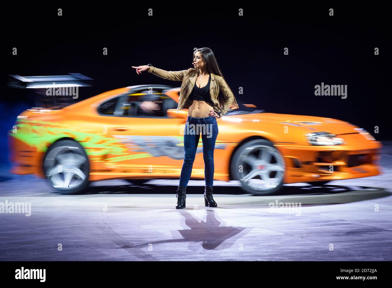 USO EDITORIALE SOLO Elysia Wren durante la prima mondiale di Fast & Furious Live, tenutasi al 02, Peninsula Square, Londra. Data immagine: Venerdì 19 gennaio 2018. Il credito fotografico dovrebbe essere: Matt Crossick/ EMPICS Entertainment. Foto Stock