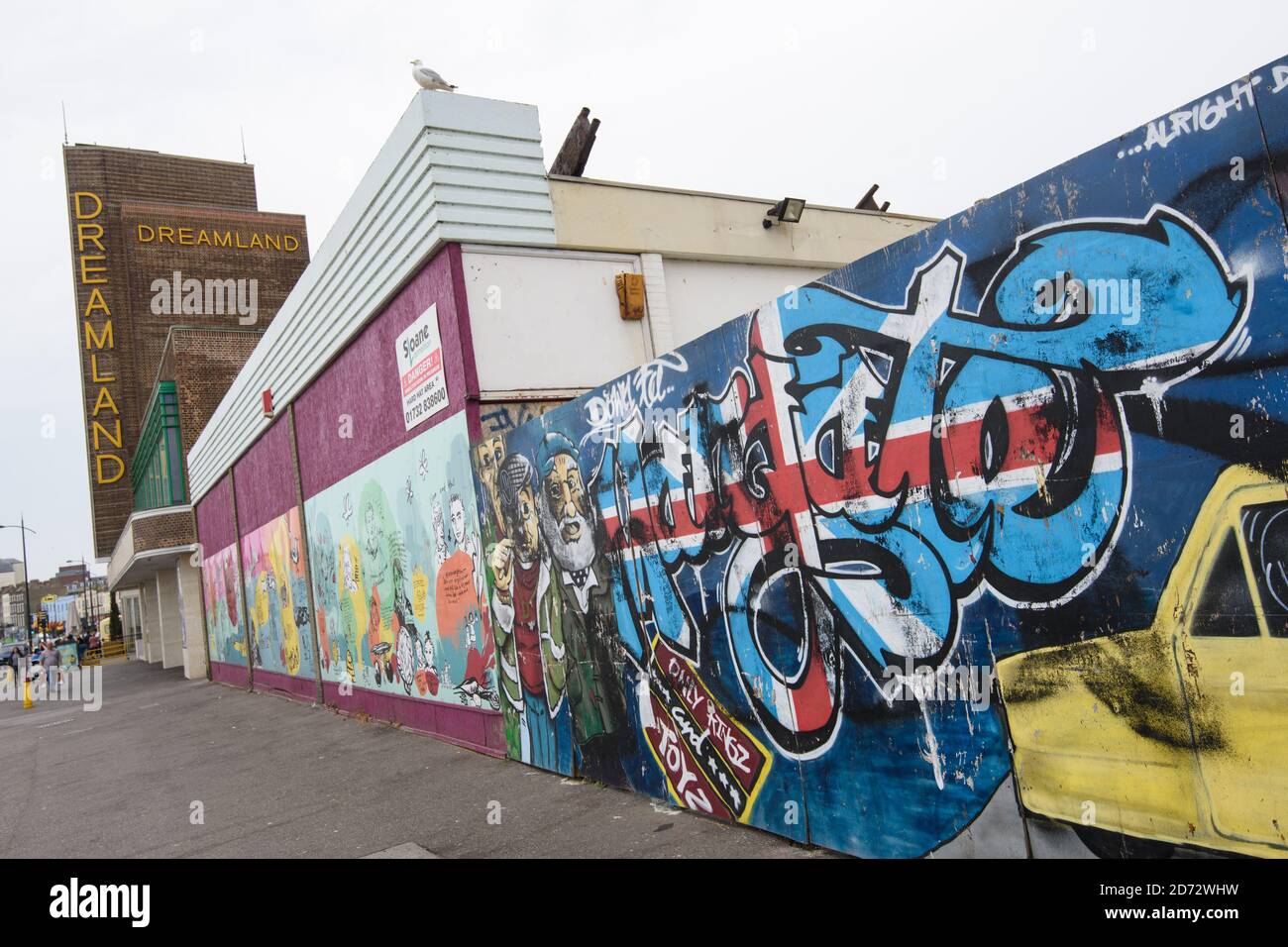 Vista generale di Dreamland a Margate, Kent, che rilanciò per la seconda volta nel 2016. Data immagine: Venerdì 20 luglio 2018. Il credito fotografico dovrebbe essere: Matt Crossick/ EMPICS Entertainment. Foto Stock