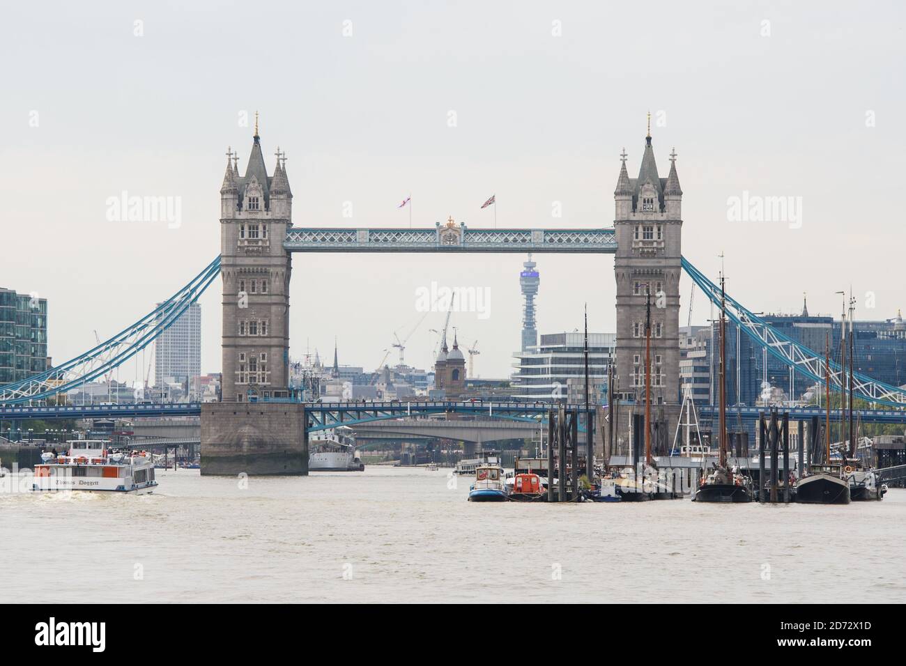 Vista generale del Tower Bridge a Londra. Data immagine: Martedì 4 settembre 2018. Il credito fotografico dovrebbe essere: Matt Crossick/ EMPICS Entertainment. Foto Stock