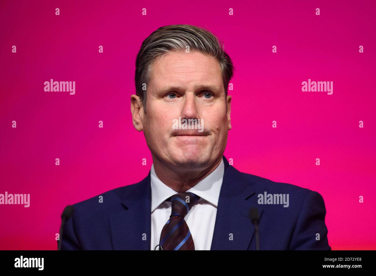 Keir Starmer parla durante la conferenza annuale del Labor Party presso l'Arena and Convention Center (ACC), a Liverpool. Data immagine: Martedì 25 settembre 2018. Il credito fotografico dovrebbe essere: Matt Crossick/ EMPICS Entertainment. Foto Stock