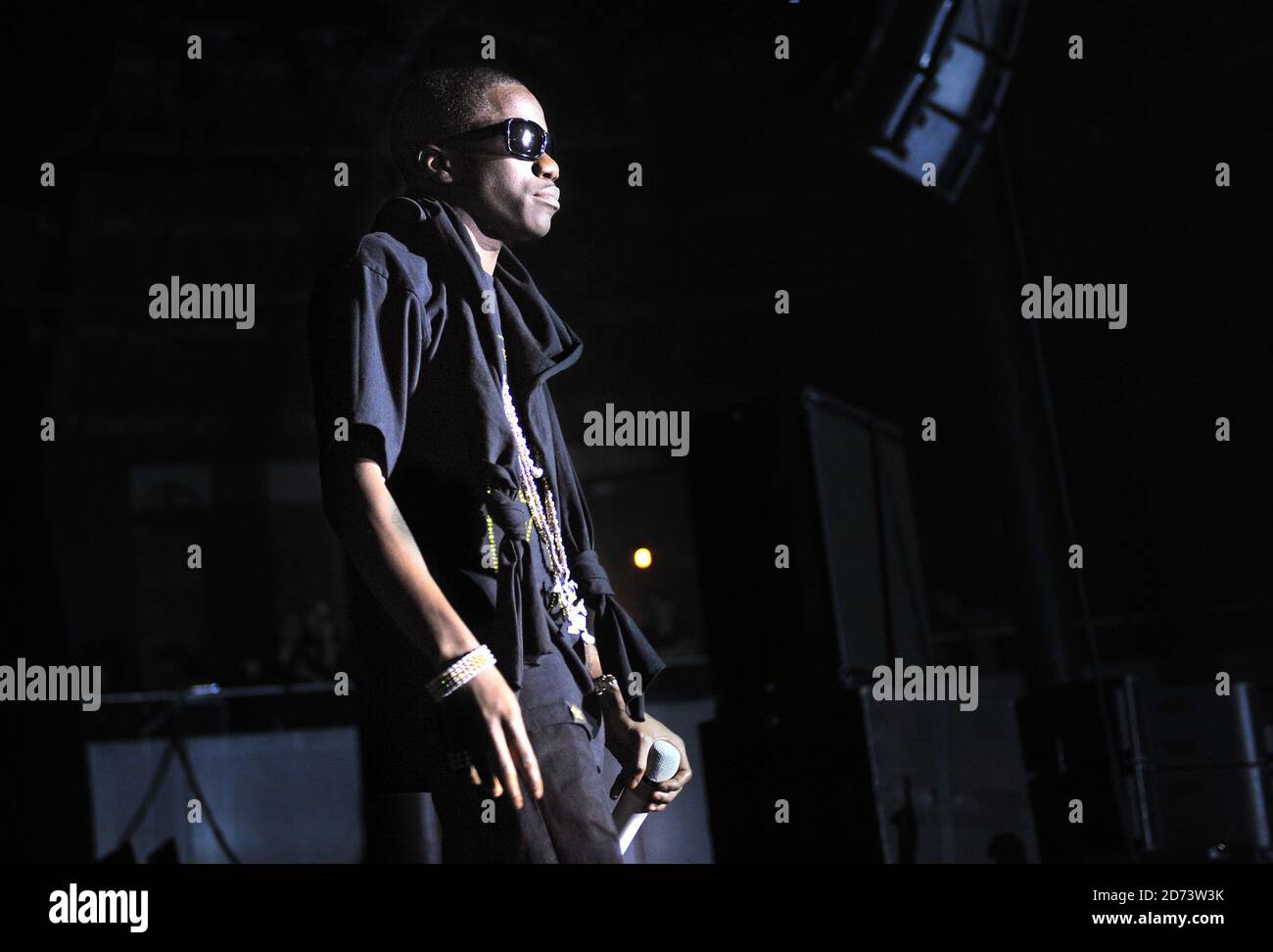 Tinchy Stryder suona dal vivo presso la Roundhouse di Camden, nel nord di Londra. Foto Stock