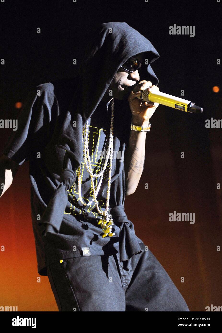 Tinchy Stryder suona dal vivo presso la Roundhouse di Camden, nel nord di Londra. Foto Stock