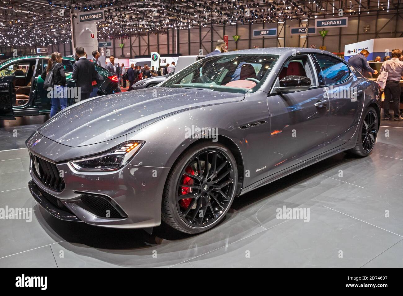 Maserati Ghibli S Q4 GranSport all'8nono Salone Internazionale dell'Auto di Ginevra. Ginevra, Svizzera - 6 marzo 2019. Foto Stock