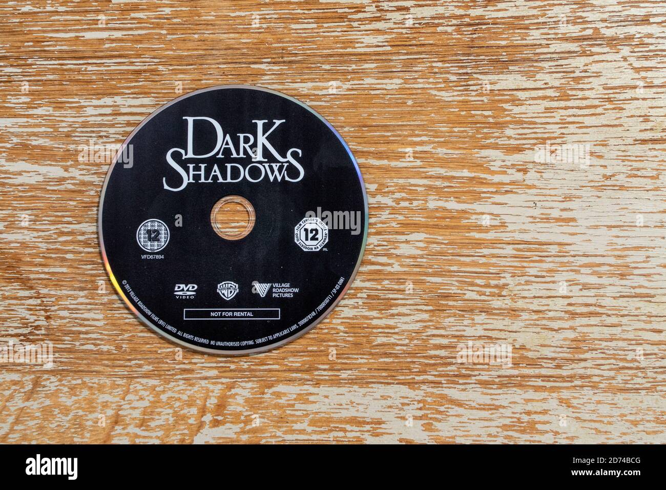 Uscita in DVD della commedia vampiro di Tim Burton Dark Shadows Foto Stock