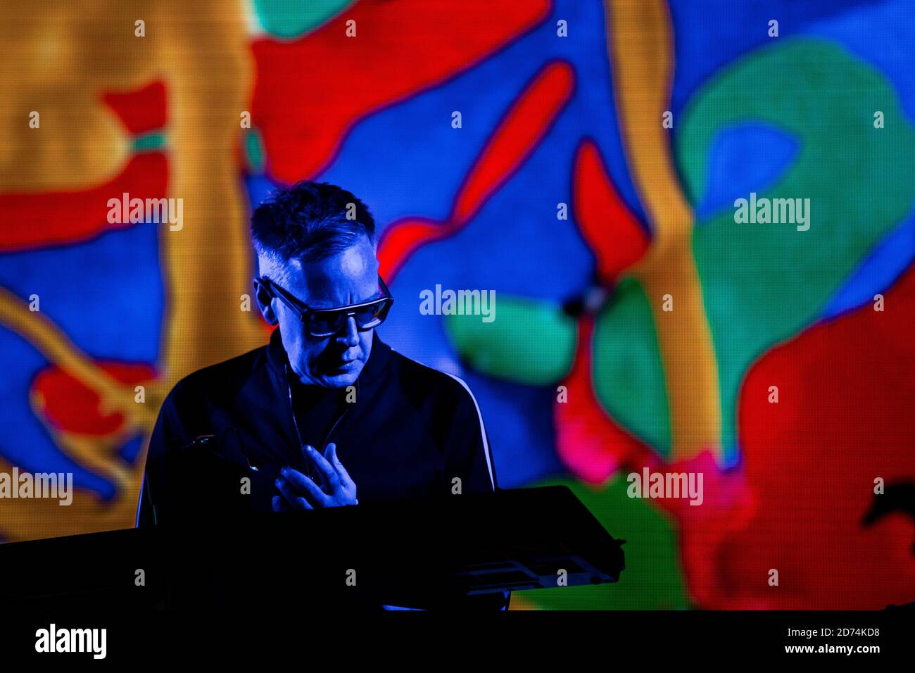 Copenaghen, Danimarca. 31 maggio 2017. La band inglese Depeche Mode esegue un concerto dal vivo al Telia Parken di Copenhagen. Qui il compositore e tastierista Andy Fletcher è visto dal vivo sul palco. (Foto: Gonzales Photo - Lasse Lagoni). Foto Stock