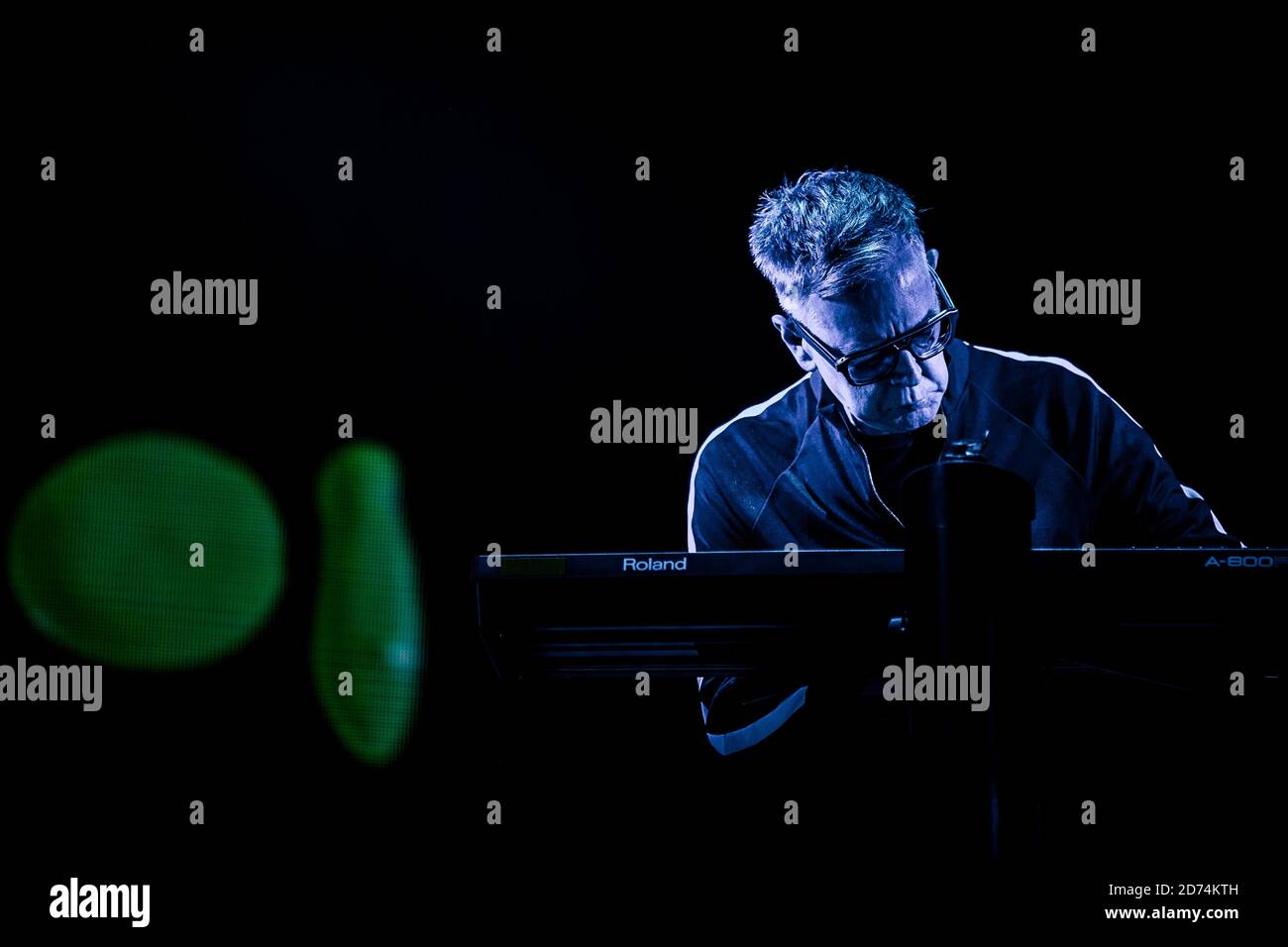 Copenaghen, Danimarca. 31 maggio 2017. La band inglese Depeche Mode esegue un concerto dal vivo al Telia Parken di Copenhagen. Qui il compositore e tastierista Andy Fletcher è visto dal vivo sul palco. (Foto: Gonzales Photo - Lasse Lagoni). Foto Stock