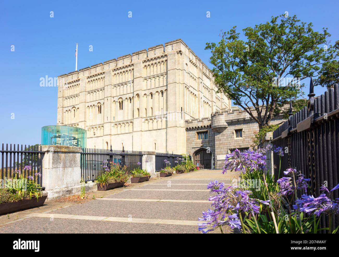 Il castello di Norwich ospita il museo del castello di Norwich e la galleria d'arte Castle Meadow Norwich Norfolk East Anglia Inghilterra GB Europa Foto Stock