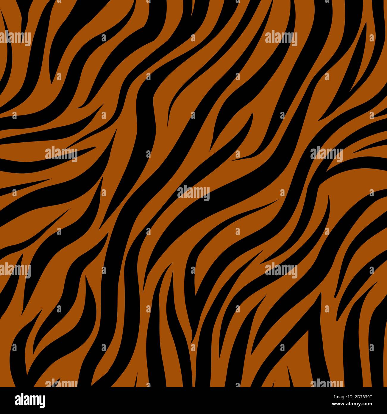 Sfondo senza cuciture Tiger, motivo astratto a strisce arancioni, stampa a righe per tessuti. Sfondo vettoriale Illustrazione Vettoriale