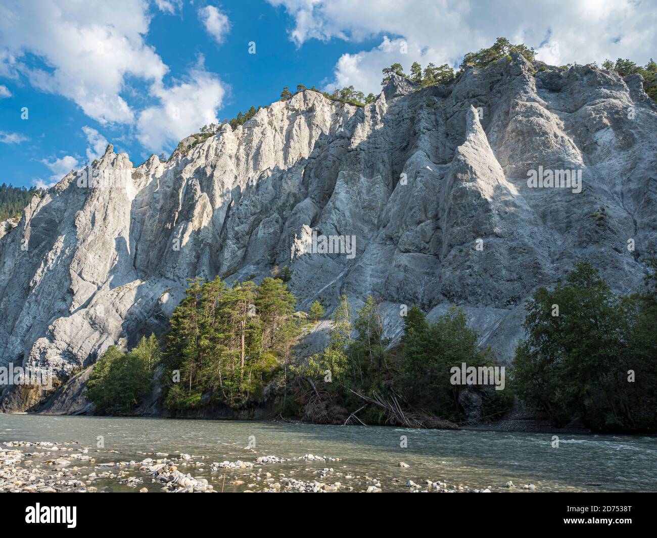 Ruinaulta, gola del fiume Reno, Engadina, Svizzera Foto Stock