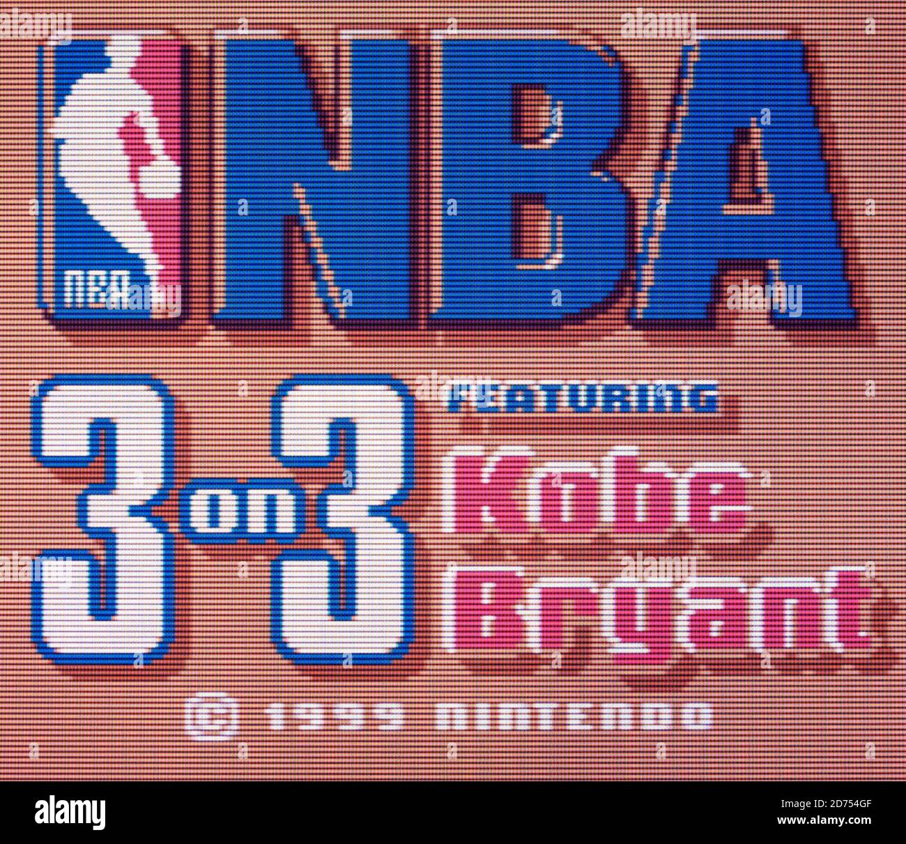 NBA 3 su 3 - Kobe Bryant - Nintendo Game Giochi di colore ragazzo - solo per uso editoriale Foto Stock