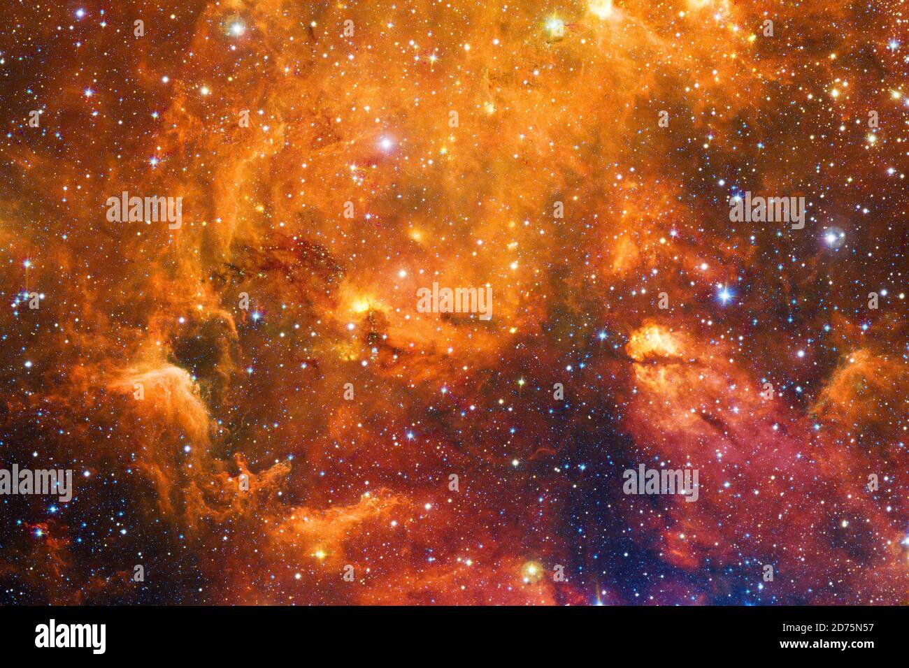 Spazio esterno. Cosmo fantascientifico. Elementi di questa immagine forniti dalla NASA Foto Stock
