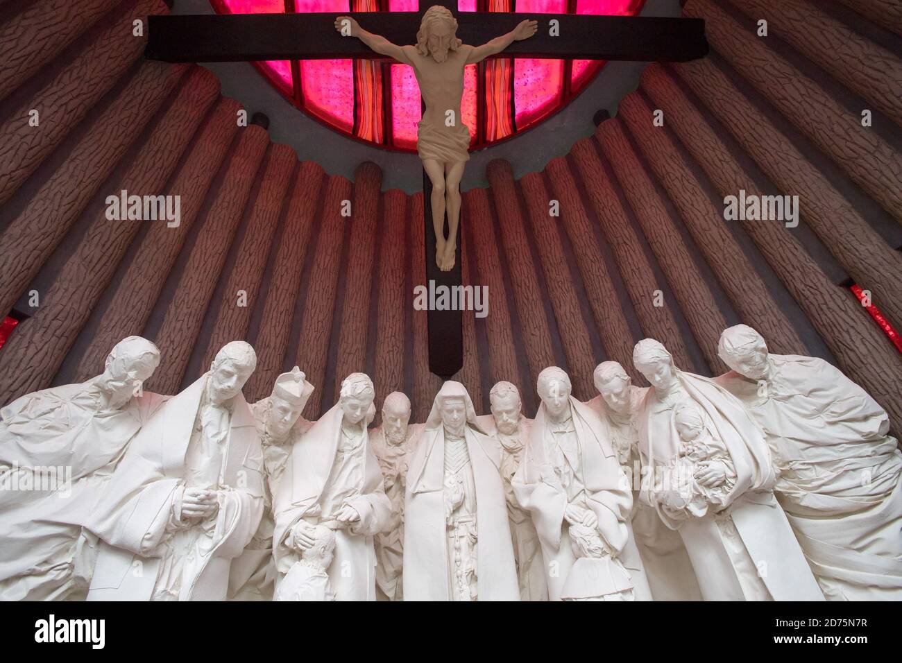 Una delle 30 tombe di massa di almeno 12.000 a 14.000 intellettuali polacchi (attivisti nazionali, insegnanti, sacerdoti) di Kaszuby e Pomerania, extermina Foto Stock