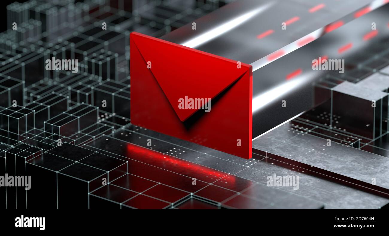 E-mail online Phishing Cyber Security. Sicurezza dei dati online Foto Stock