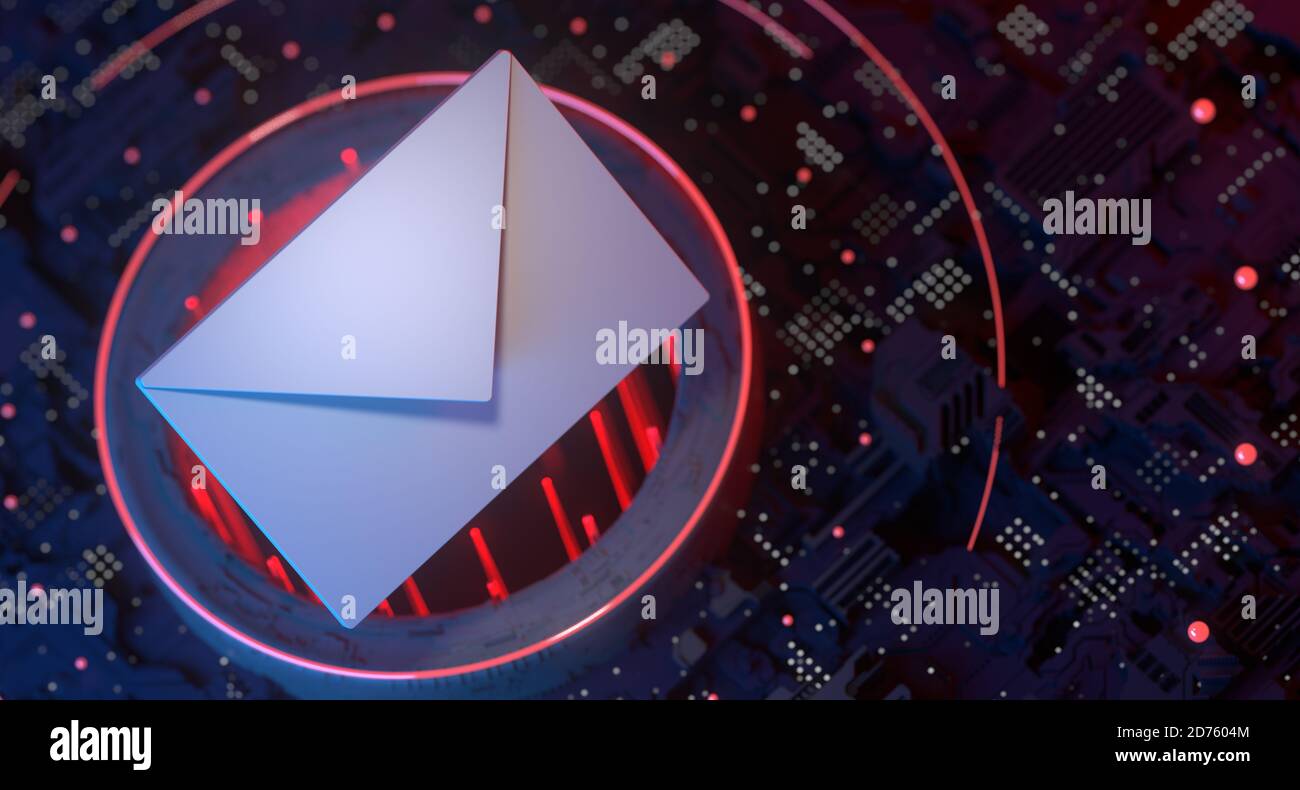 E-mail online Phishing Cyber Security. Sicurezza dei dati online Foto Stock