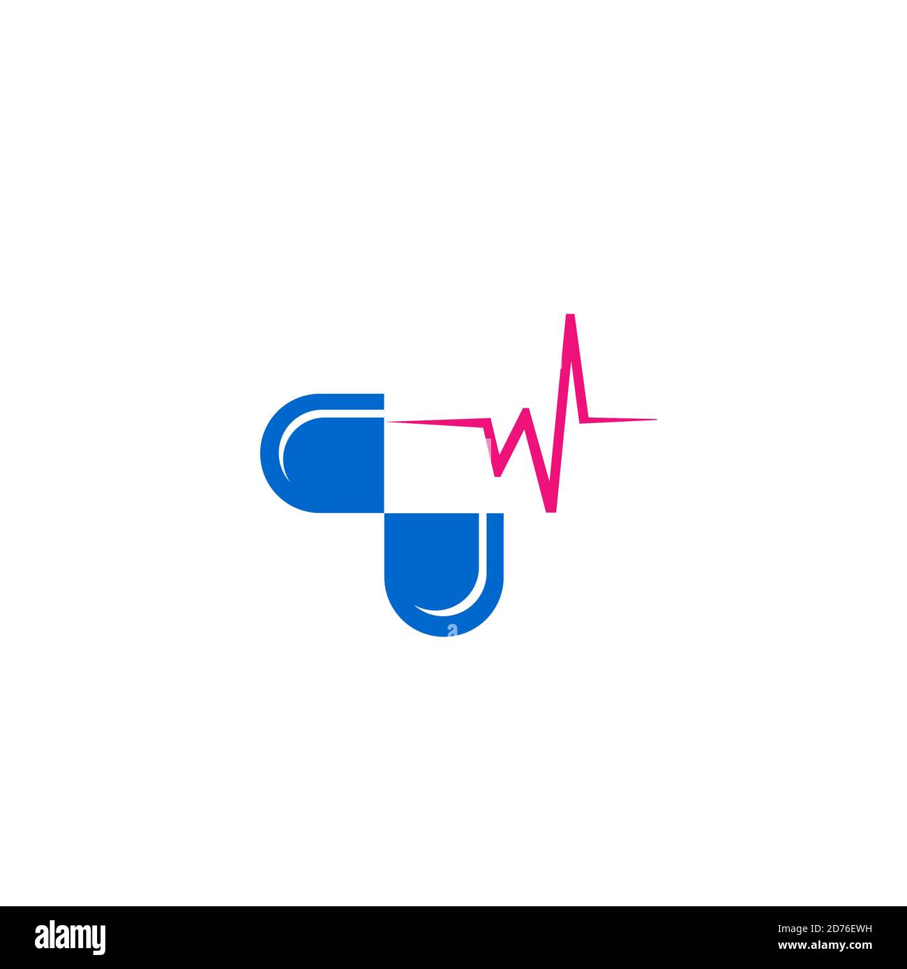 disegno del logo vettoriale di illustrazione dello stetoscopio medico plus e cardiologico. Illustrazione Vettoriale