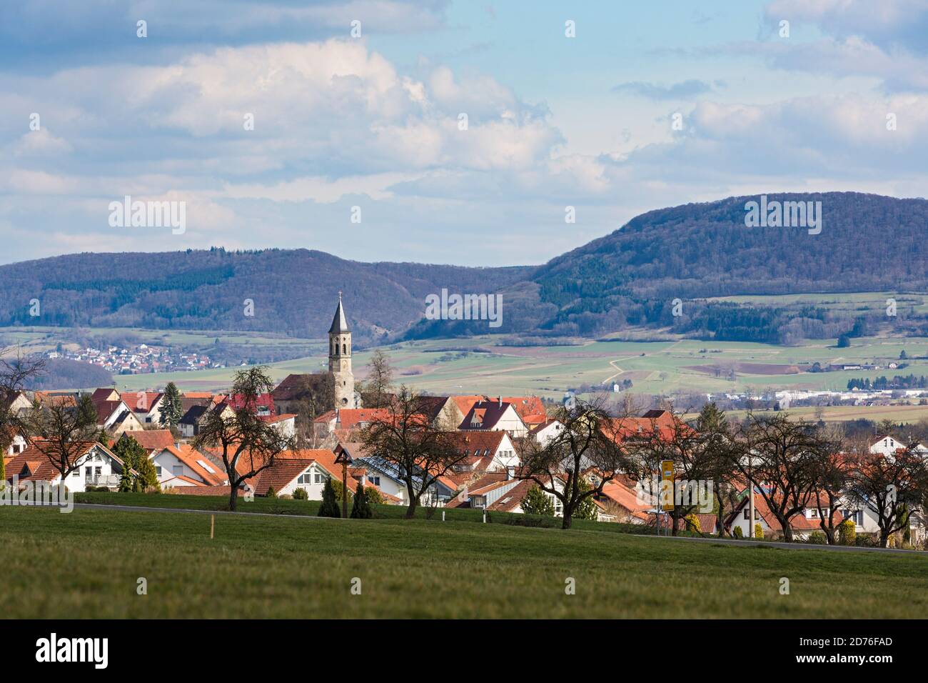 Iggingen, Schwäbische Alb Foto Stock