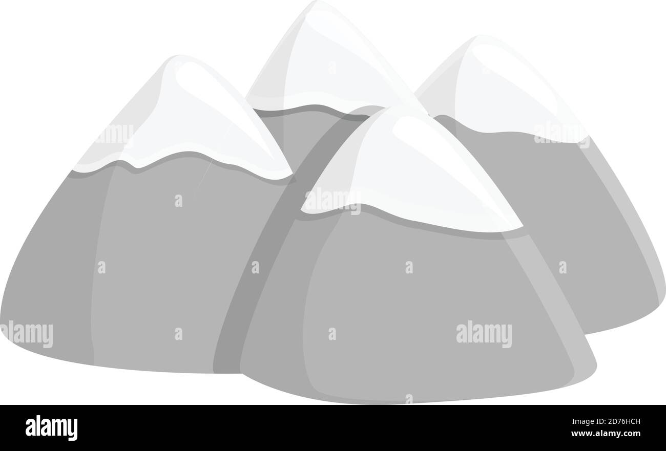 Icona delle montagne della Slovenia. Cartoon di Slovenia montagne vettore icona per il web design isolato su sfondo bianco Illustrazione Vettoriale