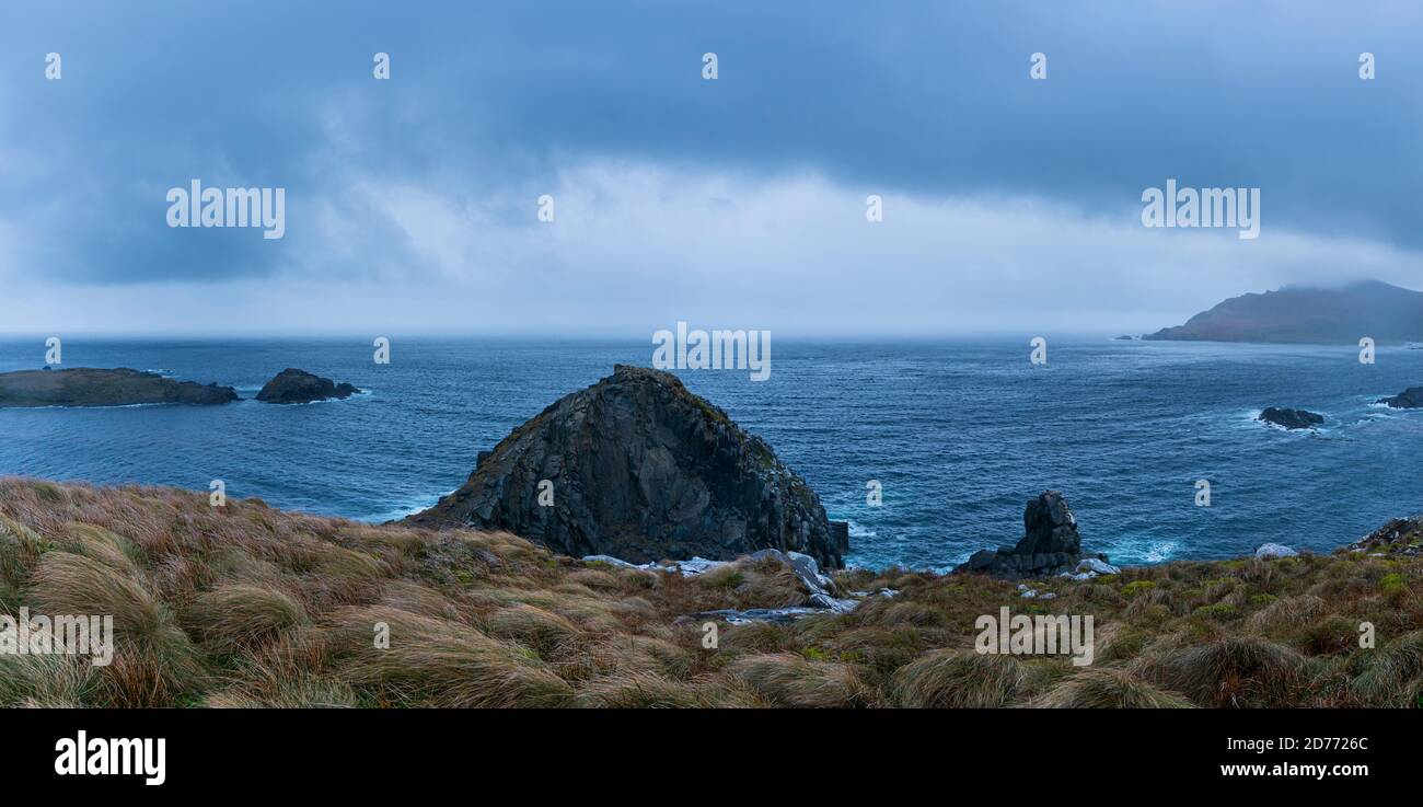 Capo Horn, Parco Nazionale del Capo Horn, nave da crociera Ventus Australis, Isola del Capo Horn, Arcipelago Tierra del Fuego, Magallanes e Cilena Antartide Re Foto Stock