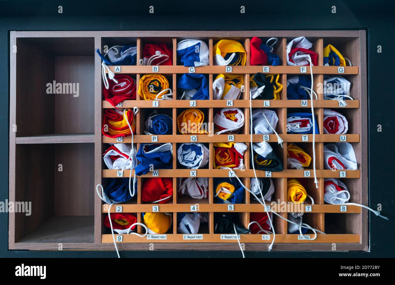 Ponte di navigazione, nave da crociera Ventus Australis, Magallanes e Cilena Antartide Regione, Cile, Sud America, America Foto Stock