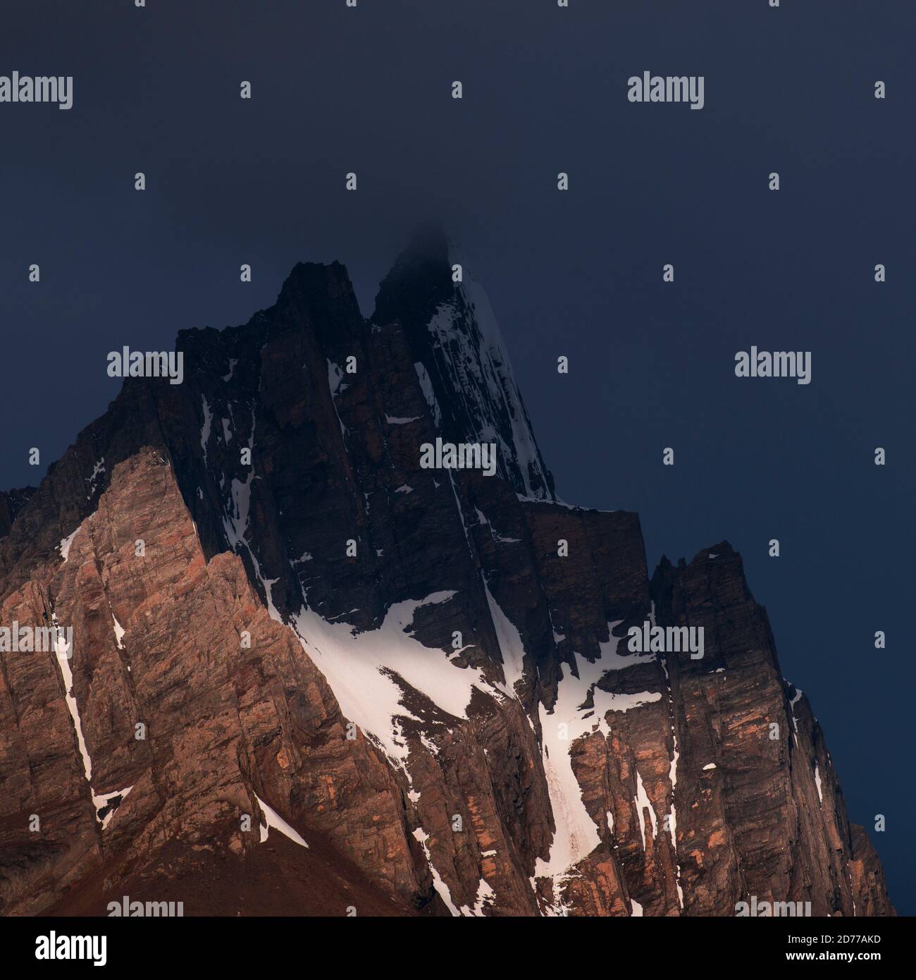 Canale di Beagle, catena montuosa di Darwin, Parco Nazionale Alberto de Agostini, Arcipelago di Tierra del Fuego, Magallanes e Regione dell'Antartide Cilena, Chil Foto Stock