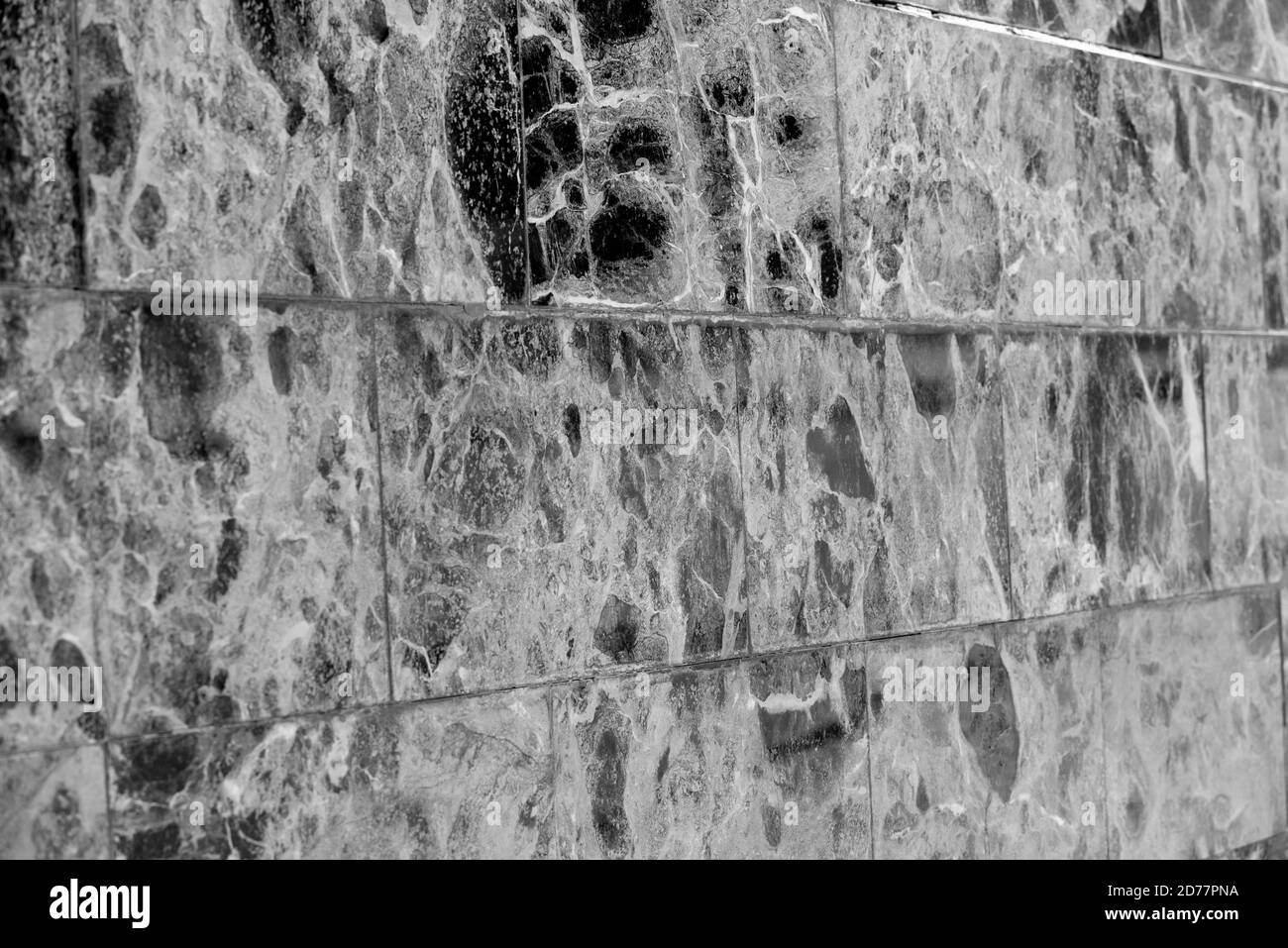 Motivo marmo. Primo piano di piastrelle di marmo. marmo bianco e nero per il design. Foto Stock