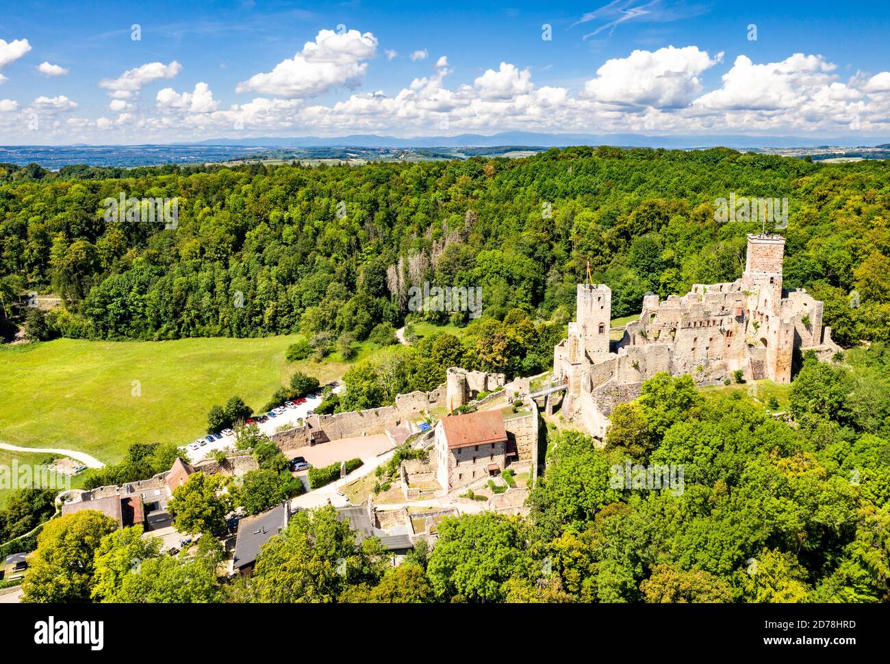 Castello di Roetteln a Loerrach, Germania Foto Stock