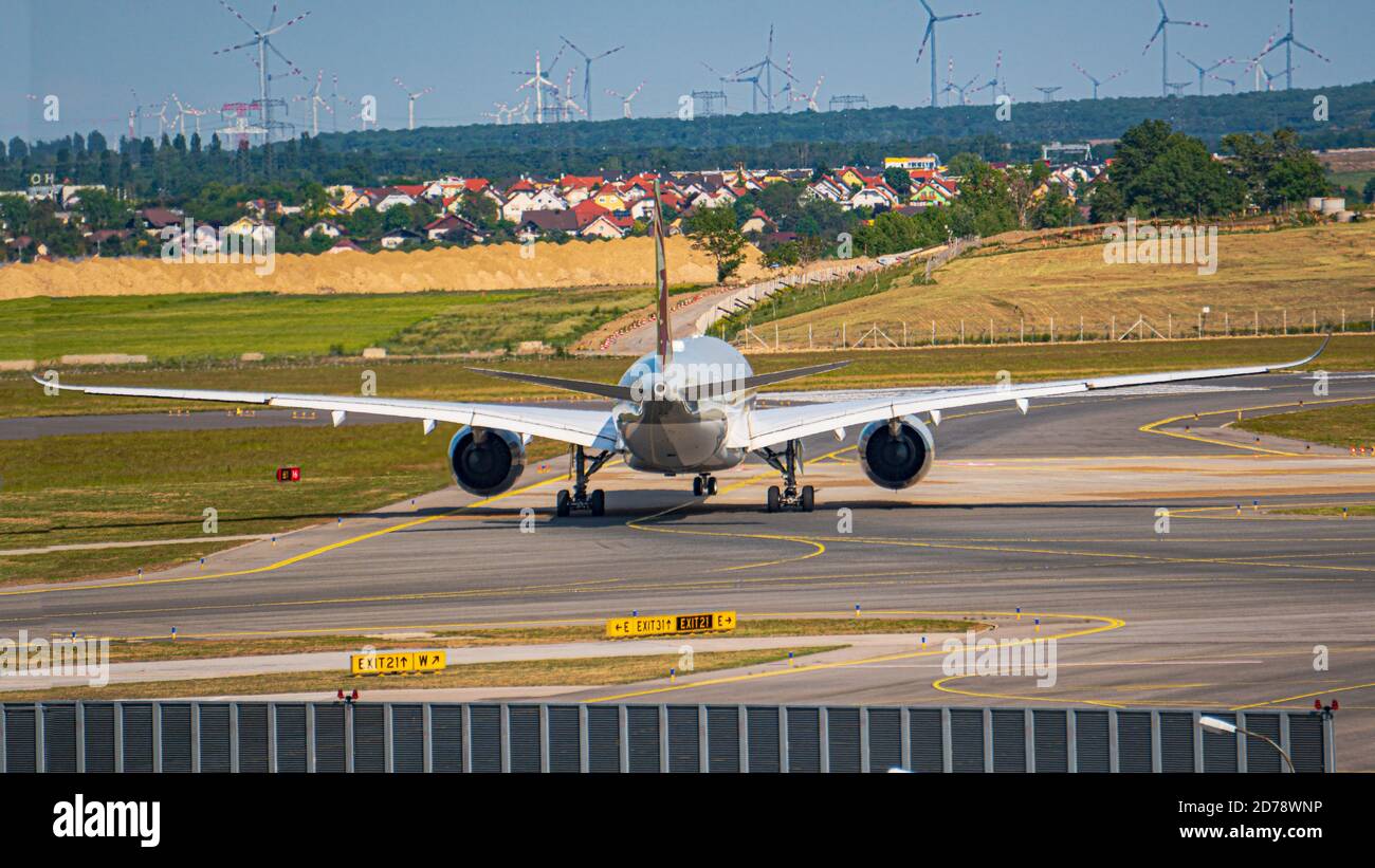 La bellezza della A350 da esso´s indietro Foto Stock