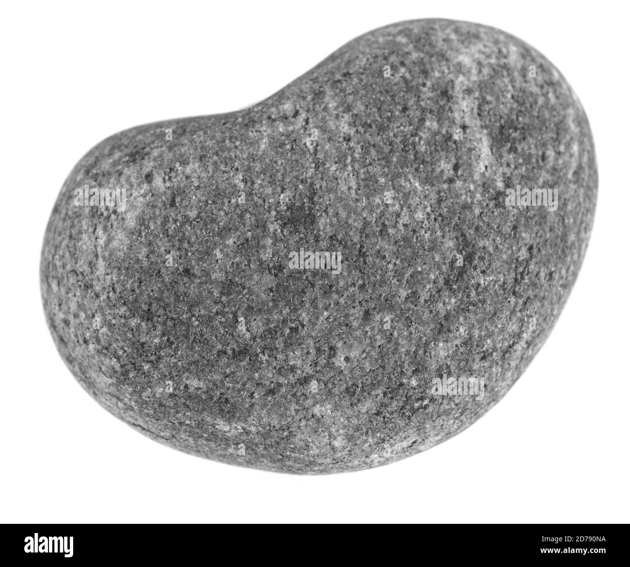 Pietra grande naturale, ciottoli isolati su sfondo bianco. Pietre per bagni e saune Foto Stock