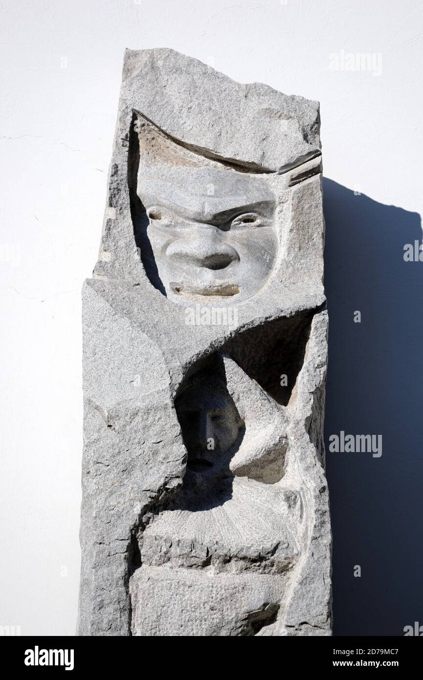 Dettaglio facciata del Teatro Nazionale Maribor Foto Stock