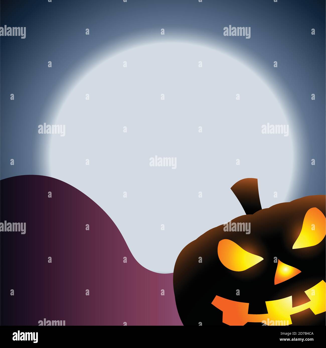 jack di zucca modello vettoriale di storia instagram. Felice Halloween Illustrazione Vettoriale