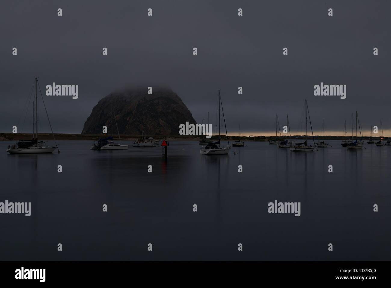 Morro Rock, Morro Bay, CALIFORNIA, STATI UNITI D'AMERICA Foto Stock