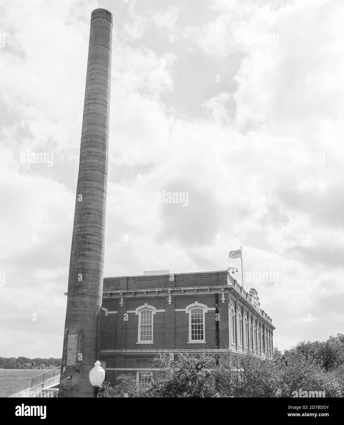 Vecchia stazione di pompa dell'acqua Foto Stock