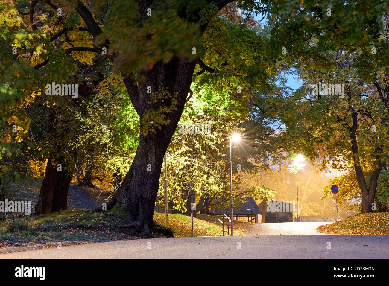 Bellevueparken in serata, Stoccolma, Svezia Foto Stock