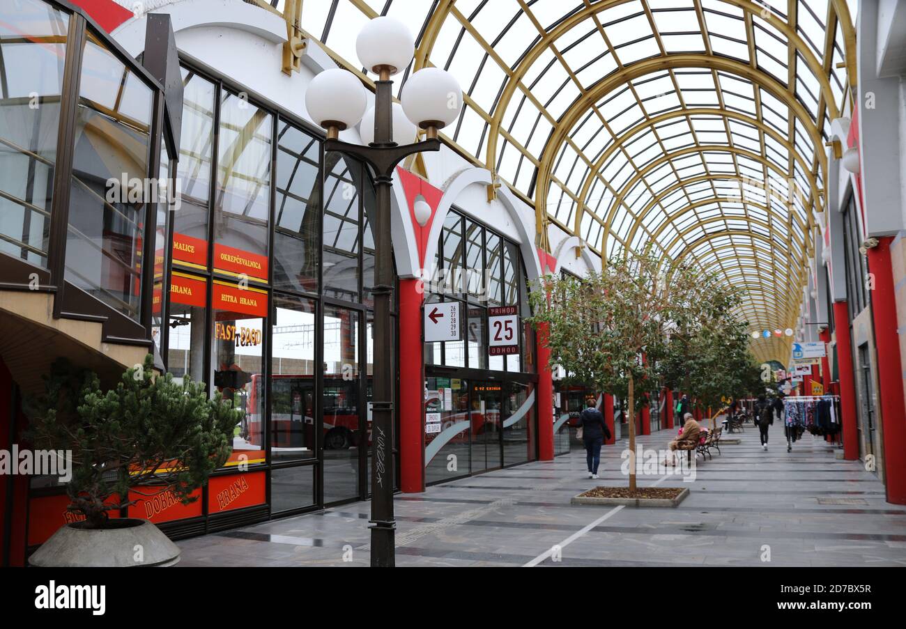 Stazione degli autobus di Maribor Foto Stock