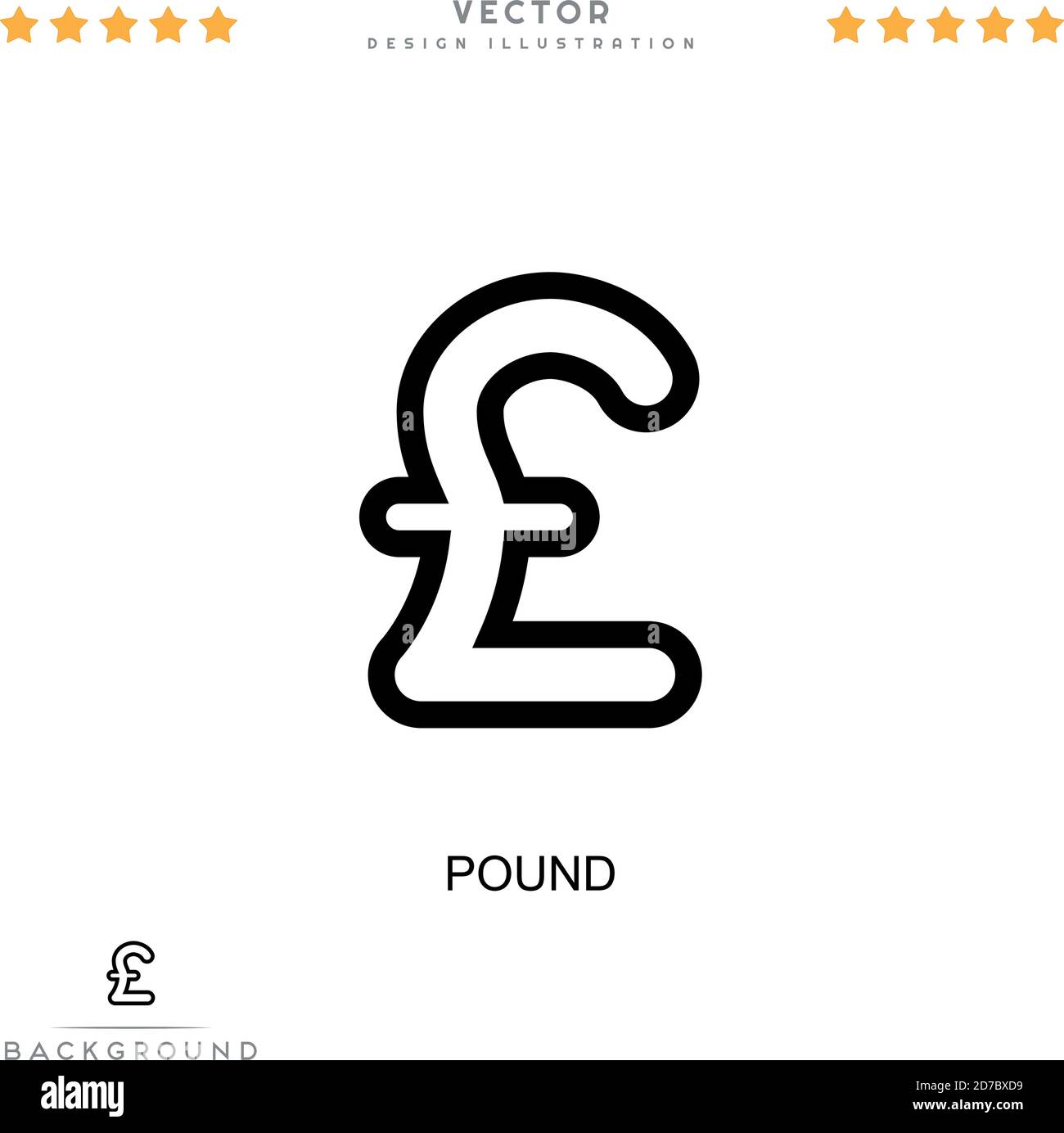Icona cancelletto. Semplice elemento della raccolta delle interruzioni digitali. Icona Line Pound per modelli, infografiche e altro ancora Illustrazione Vettoriale