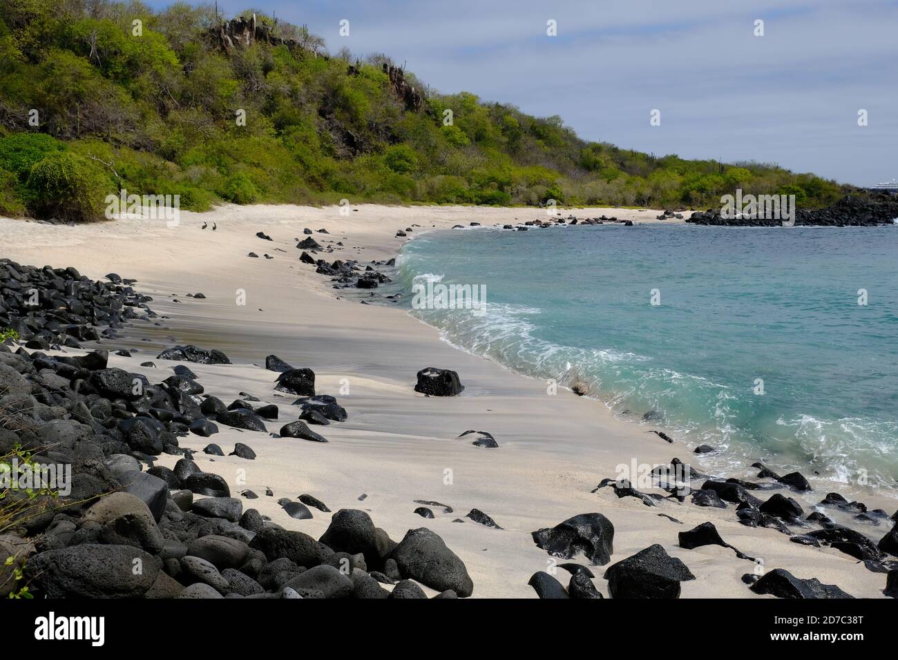 Ecuador Isole Galapagos - Isola di San Cristobal bella spiaggia Baquerizo - Playa Baquerizo Foto Stock