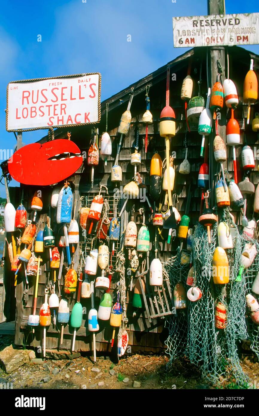 The Lobster Shack at Perkins Cove - Ogunquit, Maine Foto Stock
