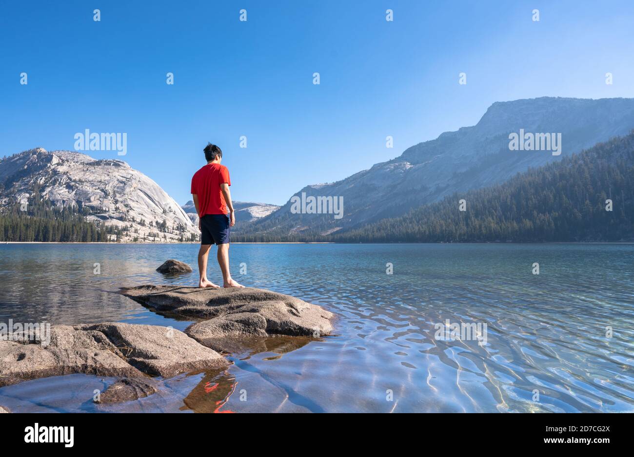 Lago Tenaya Yosemite Olmsted Point Foto Stock