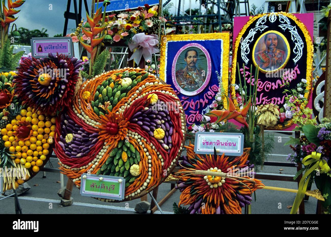 Celebrazione del Chulalongkorn Day, 23 ottobre, in Royal Plaza, Bangkok, Thailandia Foto Stock