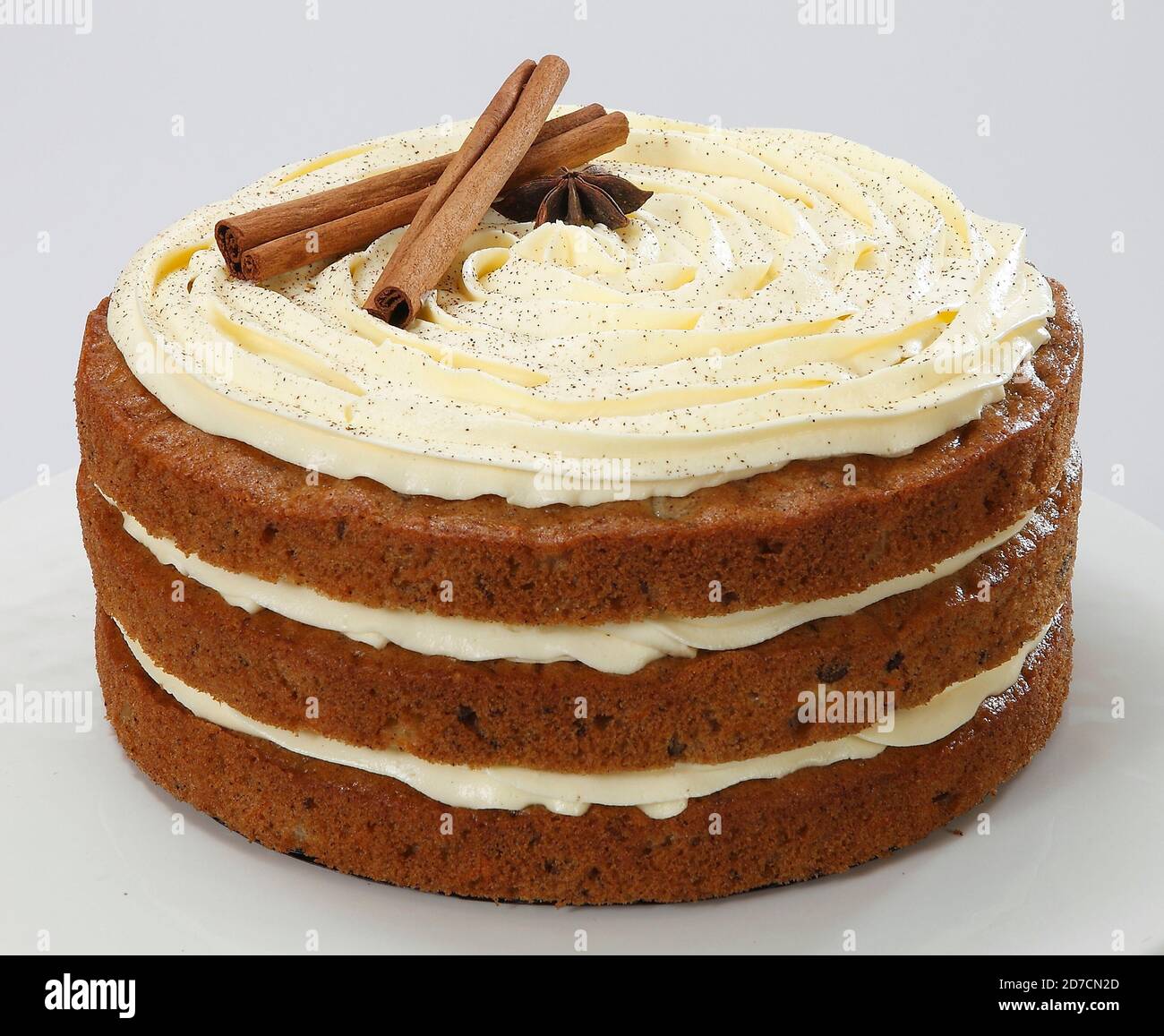 Torta di carote umida Foto Stock